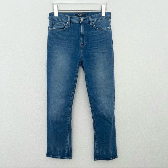 Hudson Jeans Denim - Hudson Jeans Barbara Straight Leg Denim Pants Ankle High Waist Blue Size 26